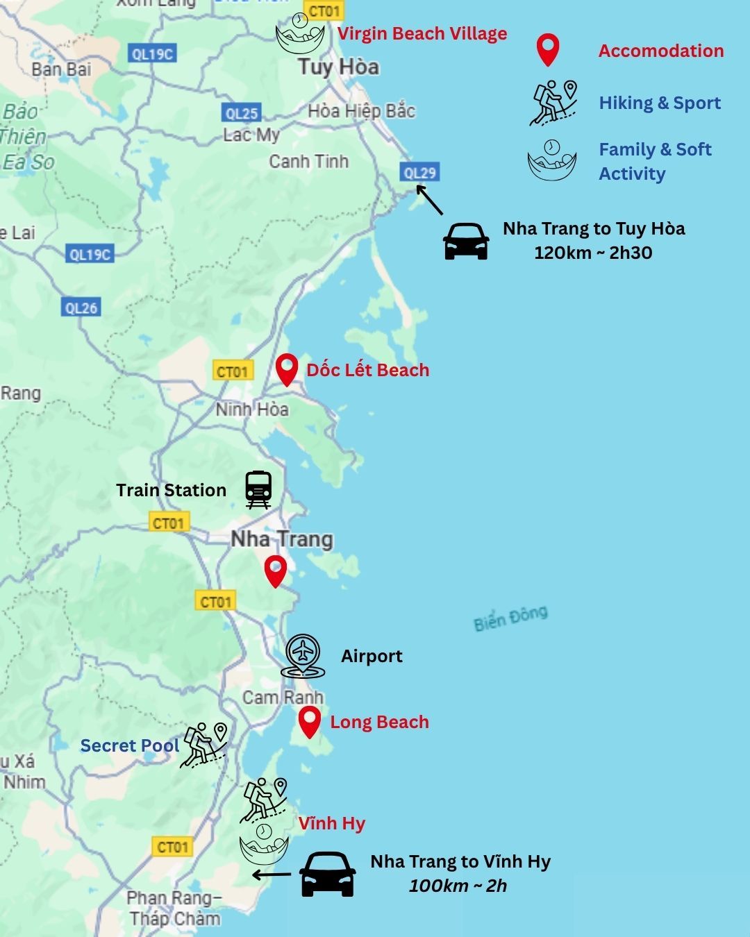 Travel to Nha Trang Map
